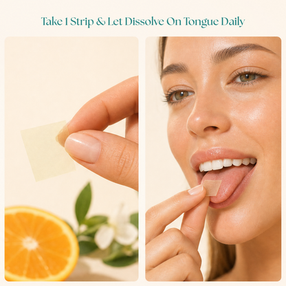 Hair, Skin & Nails Vitamin Strips - Orange Flavor